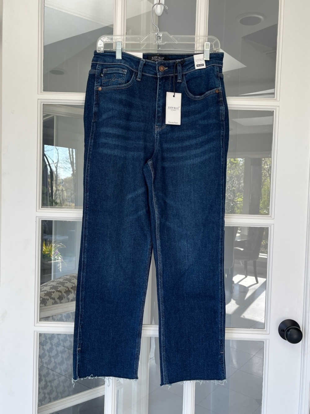 Judy Blue High Waist Cropped Straight Jeans Sz 7/28 New With Tags - Picture 2 of 4
